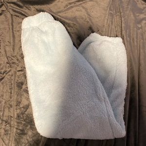 Blue Fluffy Baggy SweatPants